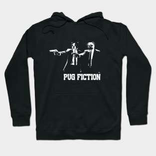 PUG FICTION_white Hoodie